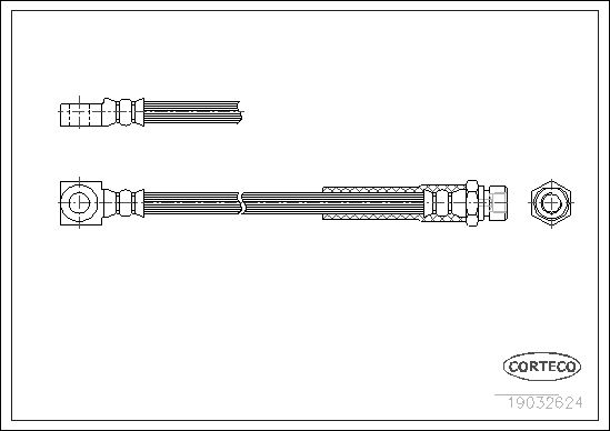 FLEXIBLE DE FREIN OPEL ASCONA B  0705