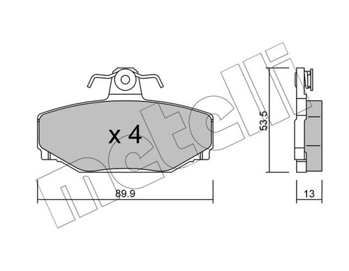 Brake Pad Set, disc brake 22-0131-0