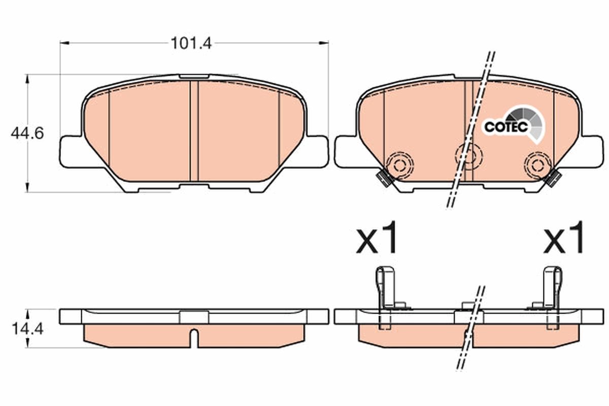 Brake Pad Set, disc brake GDB3583