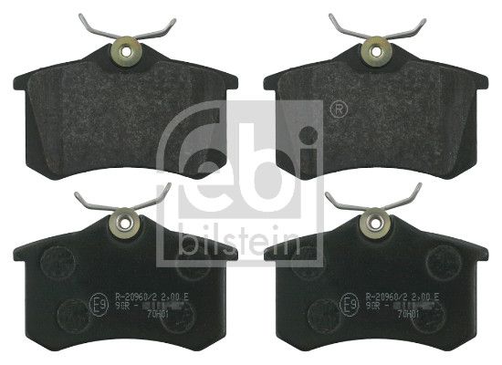 Bremsbelagsatz, Scheibenbremse