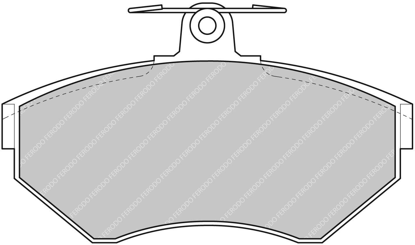 FERODO RACING FDS1312 - Bremsbelagsatz, Scheibenbremse DS PERFORMANCE