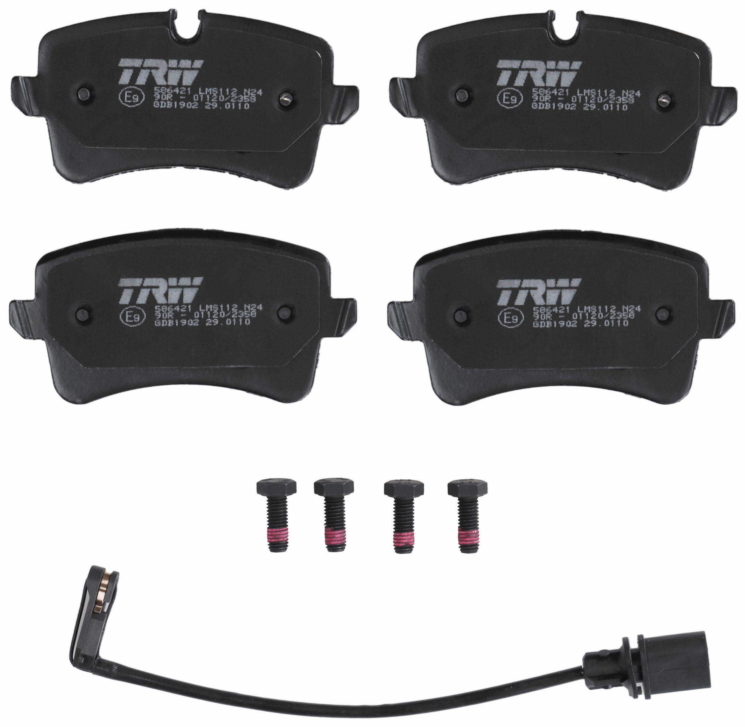 Bremsbelagsatz, Scheibenbremse