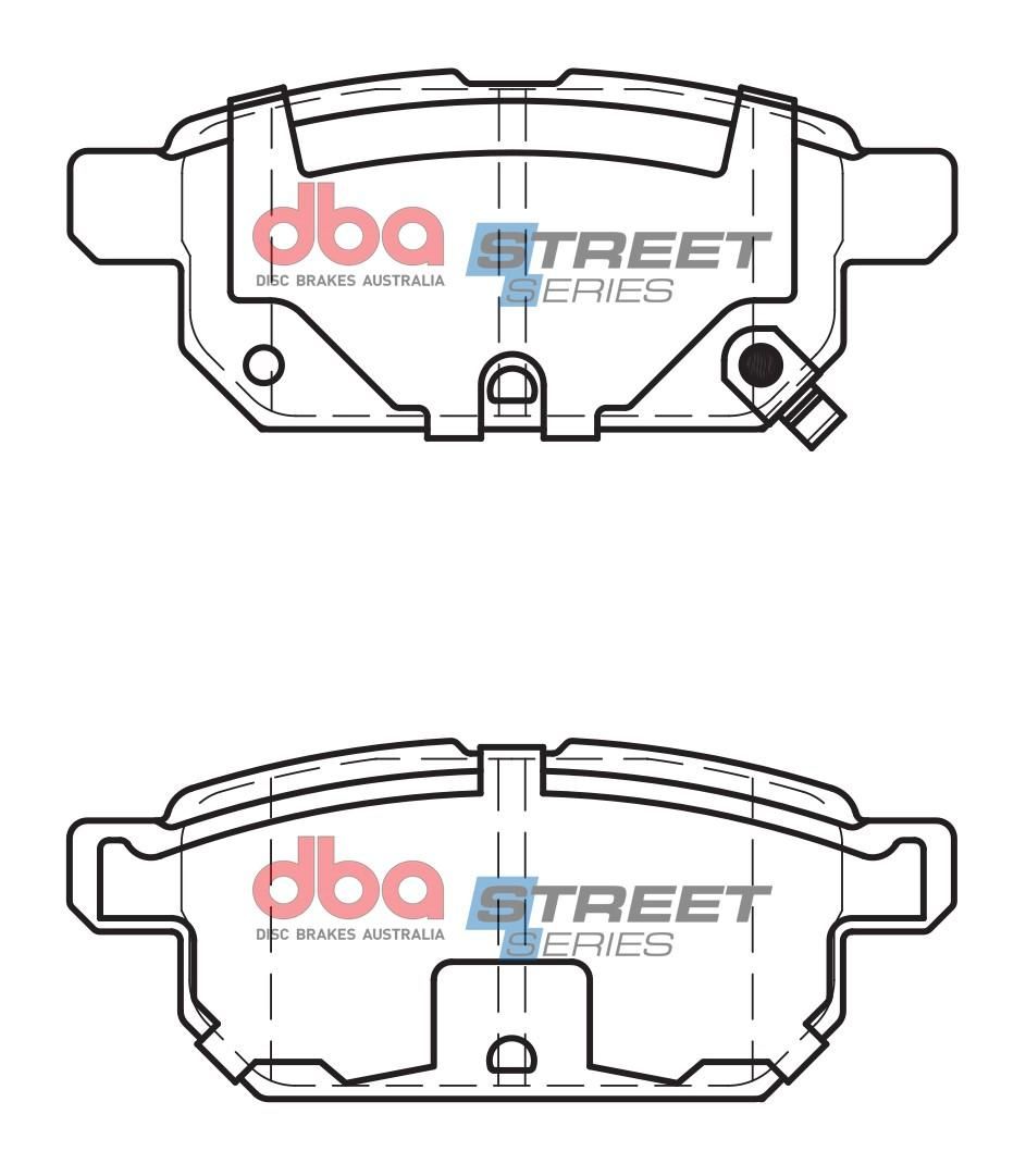 DBA SS STREET SERIES BRAKE PADS [ Suzuki S-Cross/Baleno 2013 - On R ] - TecDoc Only