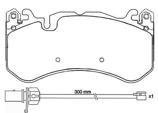Brake Pad Set, disc brake P 50 127