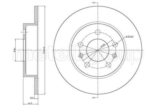 METELLI 23-0535 - Bremsscheibe