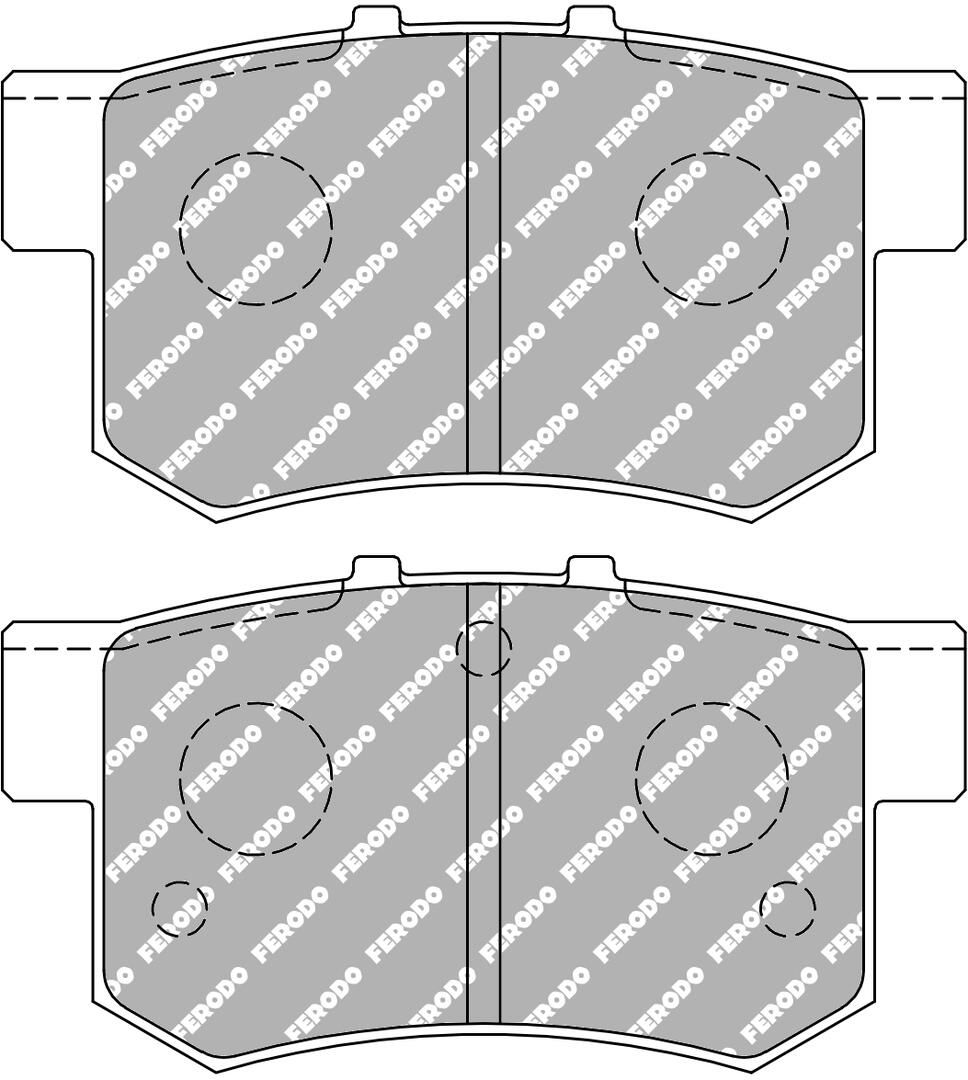 FERODO RACING FDS956 - Bremsbelagsatz, Scheibenbremse DS PERFORMANCE