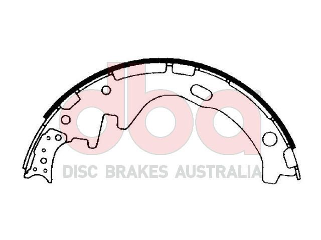 Street Series Brake Shoes [Nissan Navara/Pathfinder 1985-97 254mm] - TecDoc Only