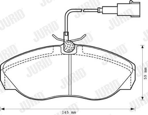 Brake Pad Set, disc brake 573060J