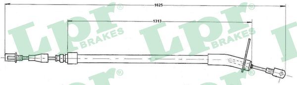 Cable Pull, parking brake C0410B