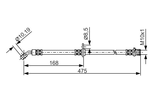BOSCH 1 987 481 326 - Bremsschlauch