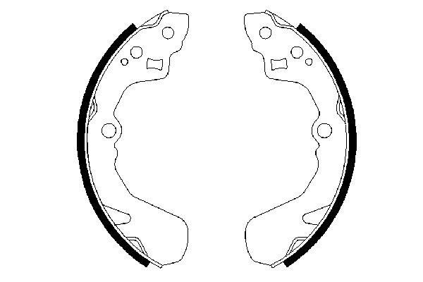 Bremsbackensatz