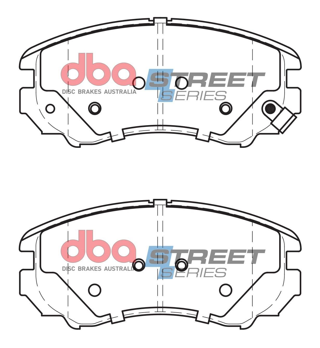 DBA SS STREET SERIES BRAKE PADS [ Hyundai & Kia 2003-2014 F ] - TecDoc Only