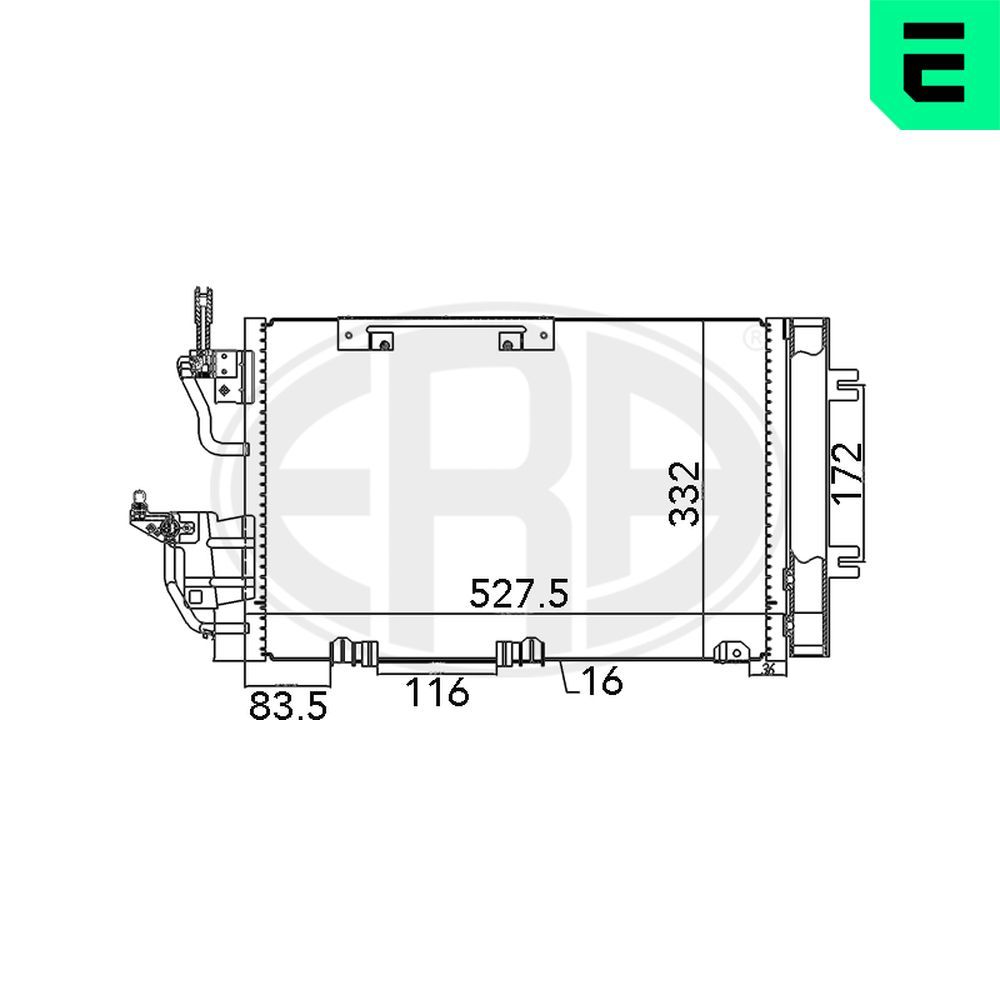 ERA 667015 - Kondensator, Klimaanlage