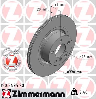 Brake Disc 150.3495.20