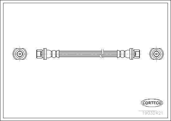 FLEXIBLE DE FREIN TOYOTA STARLET  0705