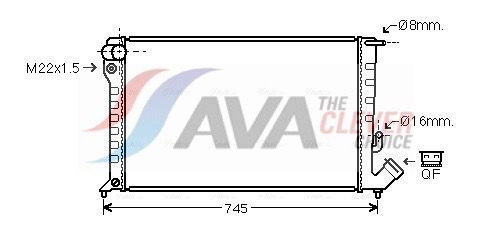 CNA2153 AVA QUALITY COOLING hűtő, motorhűtés