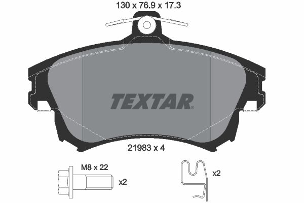 Brake Pad Set, disc brake 2198302