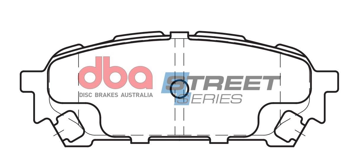 DBA SS STREET SERIES BRAKE PADS [ Subaru 2003-2009 R ] - TecDoc Only