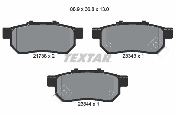 Brake Pad Set, disc brake 2173801