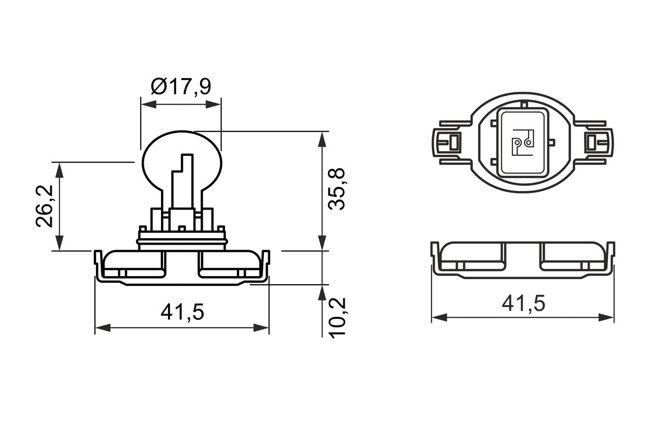 Glühlampe, Nebelscheinwerfer Glühlampe, Nebelscheinwerfer