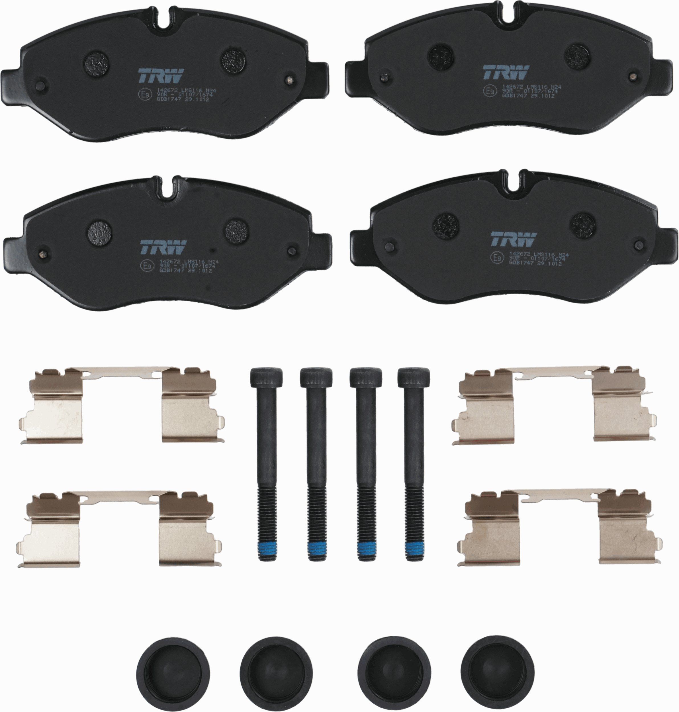 TRW DISC BRAKE PADS - TecDoc 2