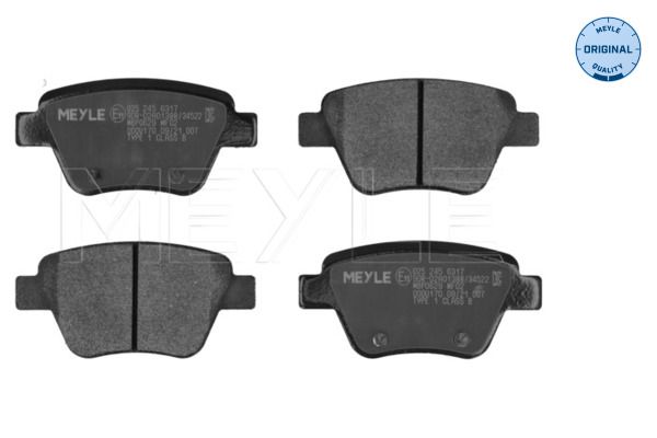 Brake Pad Set, disc brake 025 245 6317