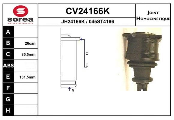 Gelenksatz, Antriebswelle
