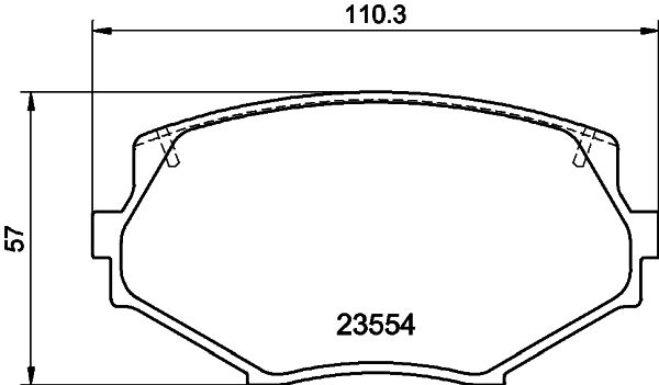 Комплект тормозных колодок, дисковый тормоз 8DB 355 016-861