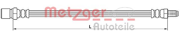 4110641 METZGER fékcső