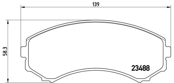 Brake Pad Set, disc brake P 54 029