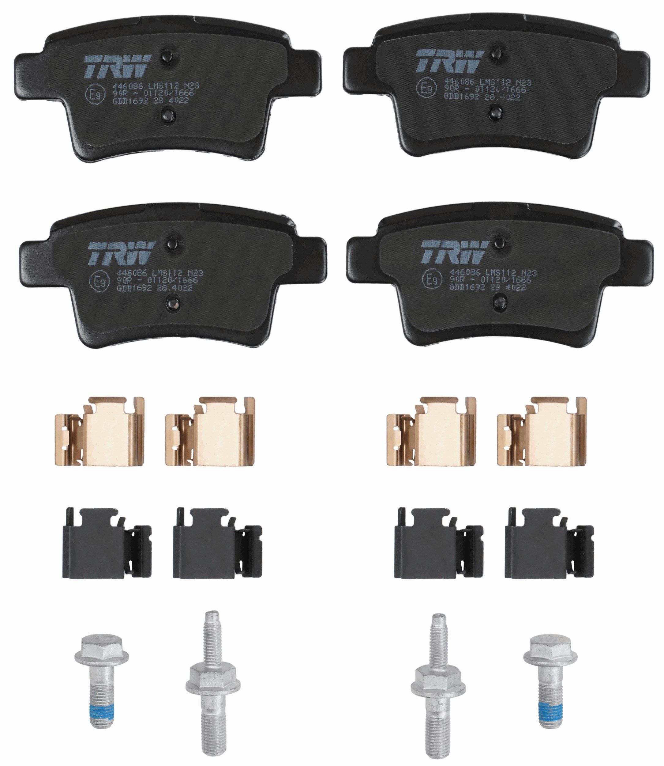 TRW DISC BRAKE PADS - TecDoc 2