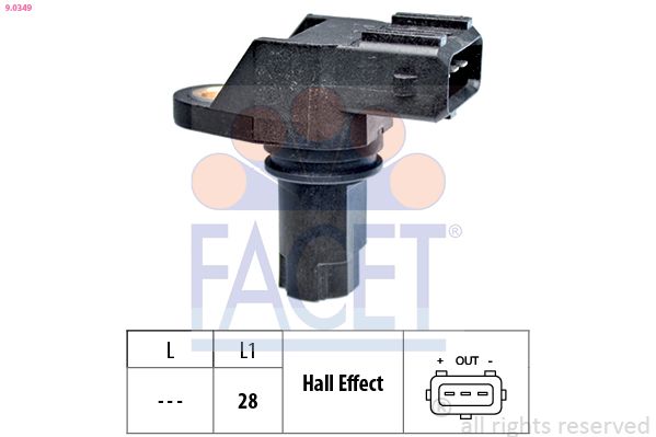 Sensor, crankshaft pulse 9.0349