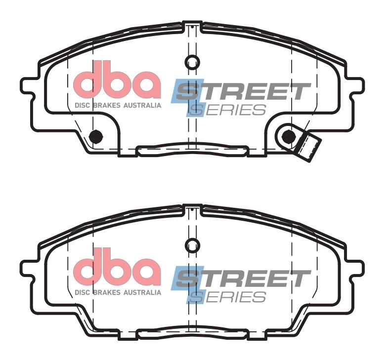 DBA SS STREET SERIES BRAKE PADS [ Honda 1999-2014 F ] - TecDoc Only
