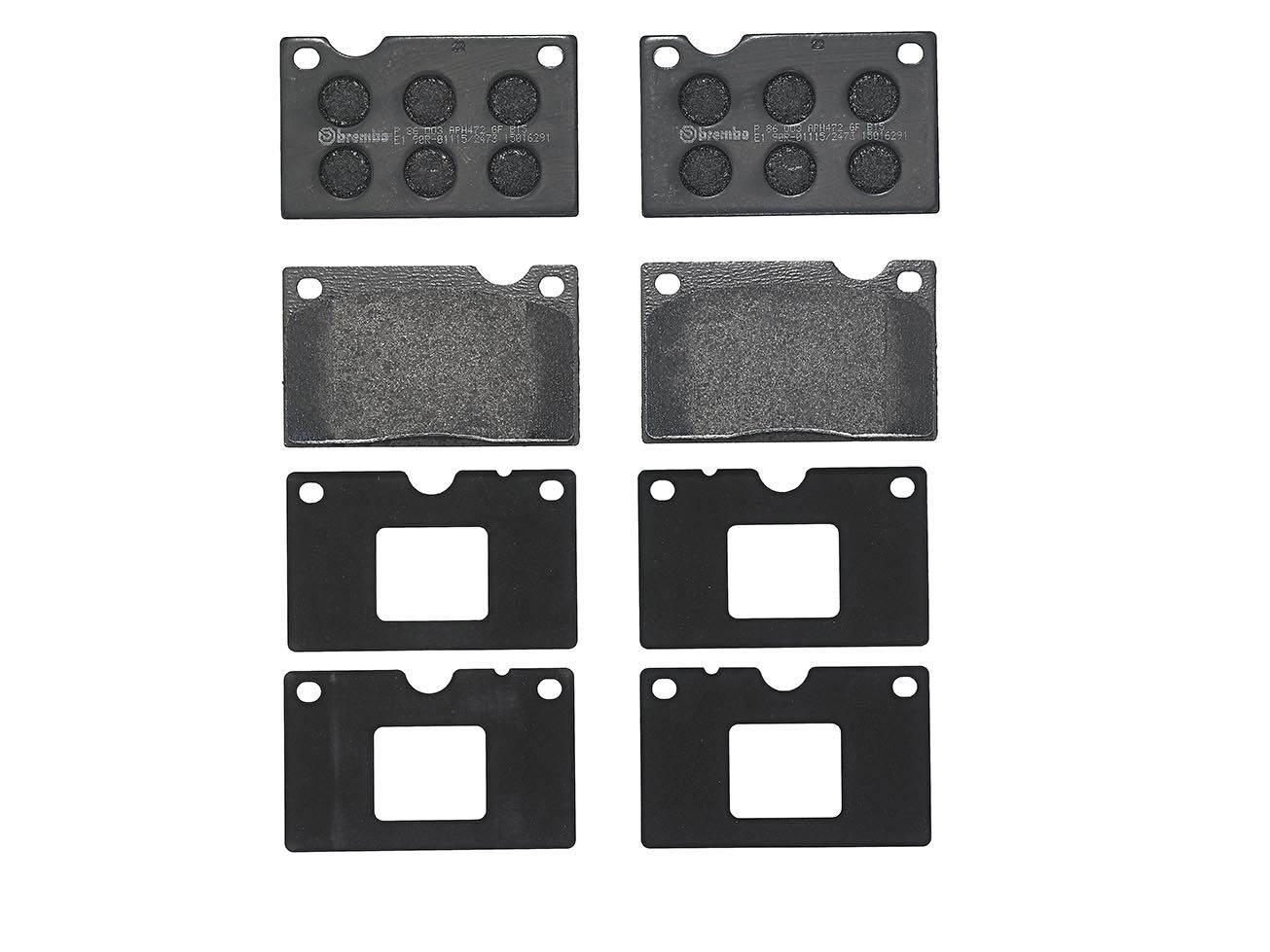 BREMBO P 86 003 - Bremsbelagsatz, Scheibenbremse PRIME LINE
