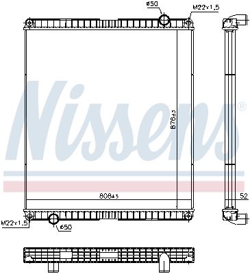 65483 NISSENS hűtő, motorhűtés