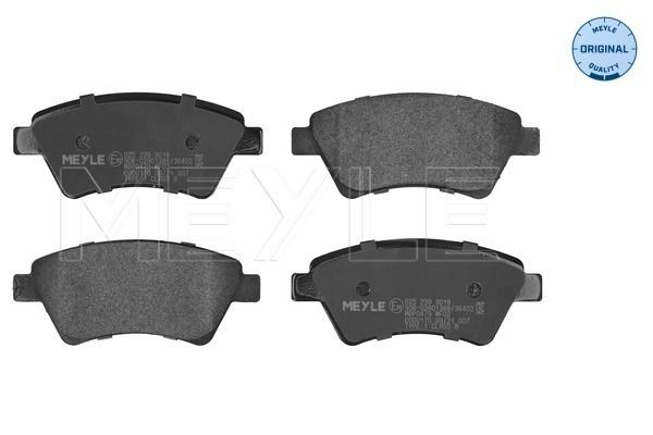 MEYLE 025 239 3018 - Bremsbelagsatz, Scheibenbremse
