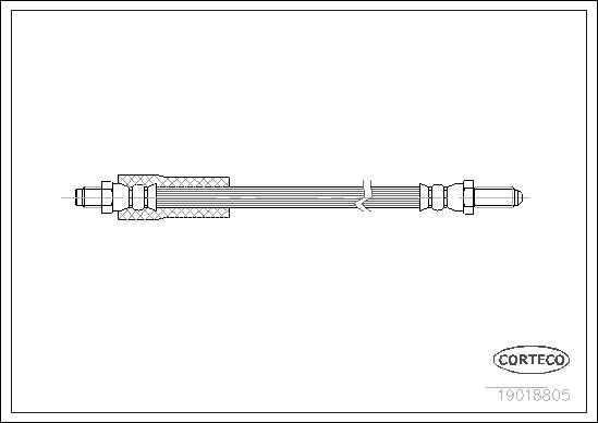 FLEXIBLE DE FREIN FORD SIERRA  0705