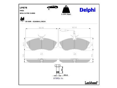 Bremsbelagsatz, Scheibenbremse