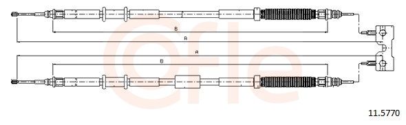 COFLE 11.5770 - Seilzug, Feststellbremse