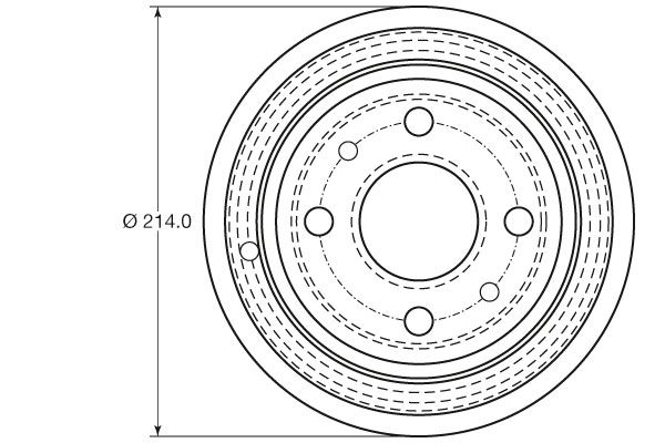 TRW BRAKE DRUM - TecDoc 2