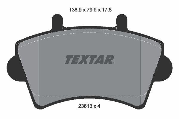 Brake Pad Set, disc brake 2361301