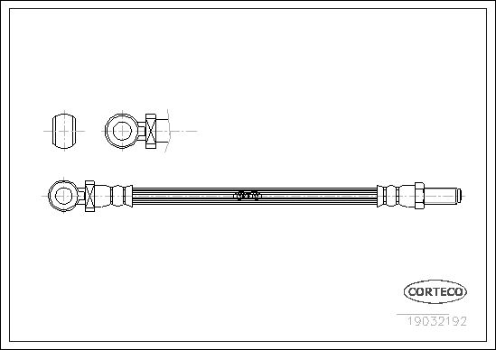 FLEXIBLE DE FREIN MG MIDGET  0705