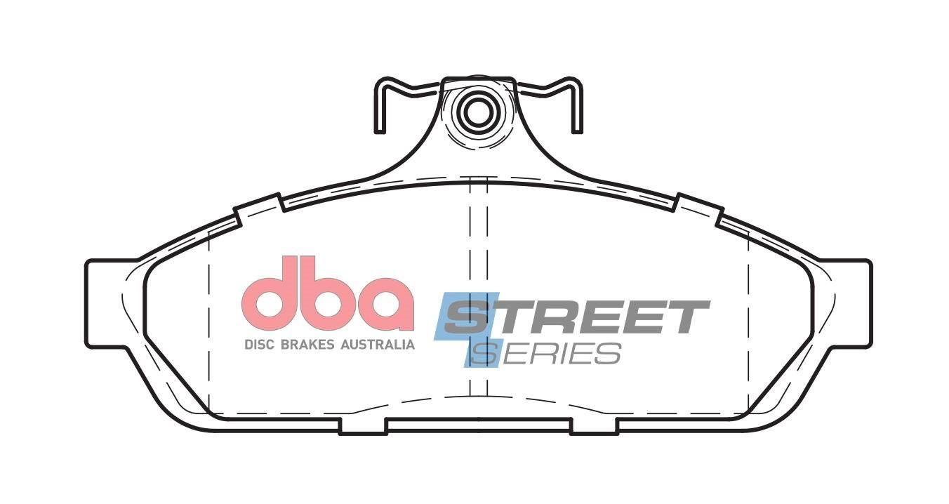 DBA SS STREET SERIES BRAKE PADS [ Chrysler/Holden/Mitsubishi 1978-97 F ] - TecDoc Only