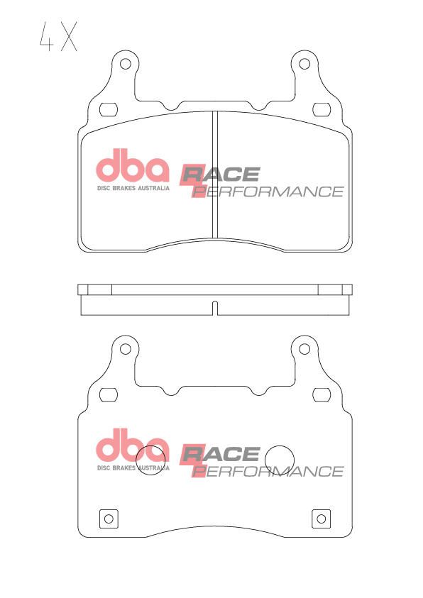 DBA RACE BRAKE PADS [ HSV, CAMARO, TESLA 4 POT BREMBO 2018 - ON F ] - TecDoc Only