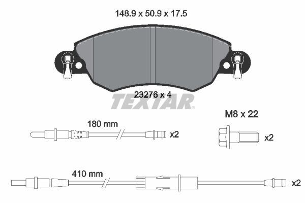 Brake Pad Set, disc brake 2327601