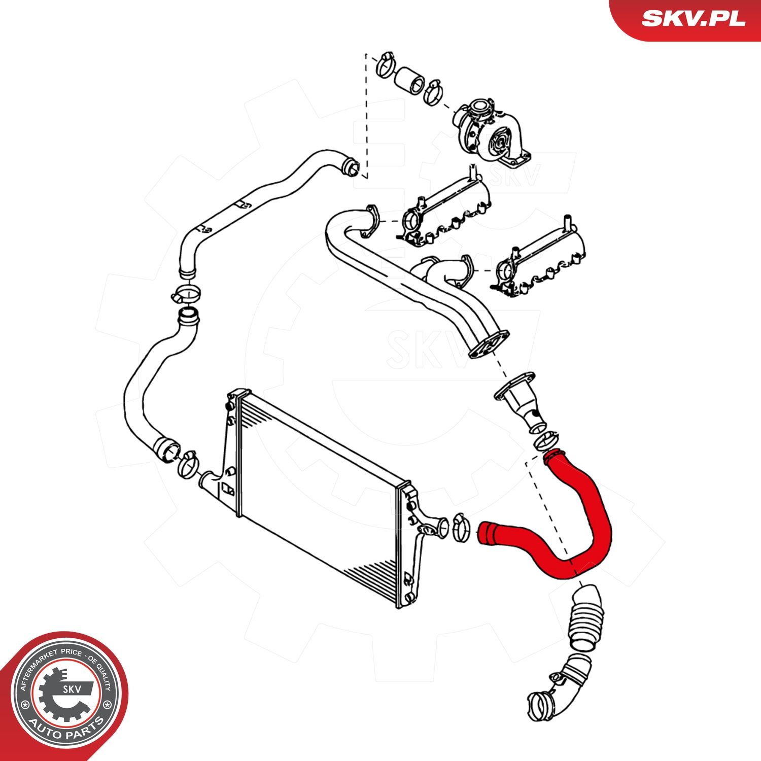 ESEN SKV 24SKV080 - Ladeluftschlauch