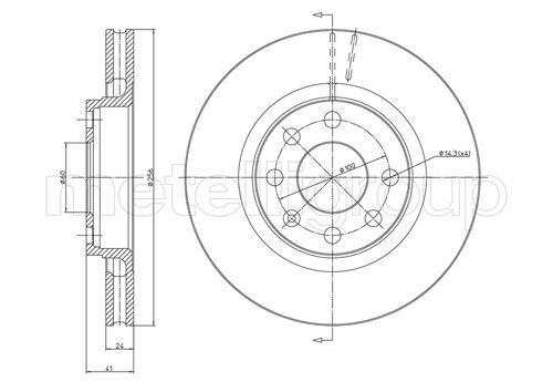 METELLI 23-0166 - Bremsscheibe