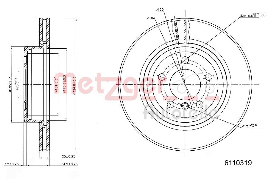 Brake Disc 6110319