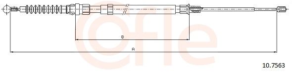 COFLE 10.7563 - Seilzug, Feststellbremse