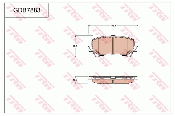TRW DISC BRAKE PADS - TecDoc Only